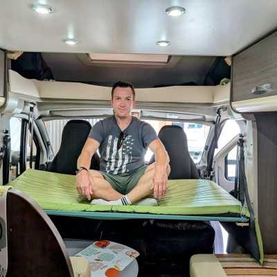 Suspended adult bed for van, van, camper, car