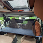 Lit pour bébé dans un camping-car Fiat Ducato, 160 de longueur avec 2 filets de 50 cm de hauteur