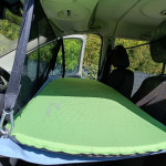 150 cm hangmat bed met 2 netten van 40 cm hoog in een Peugeot Expert Teepee