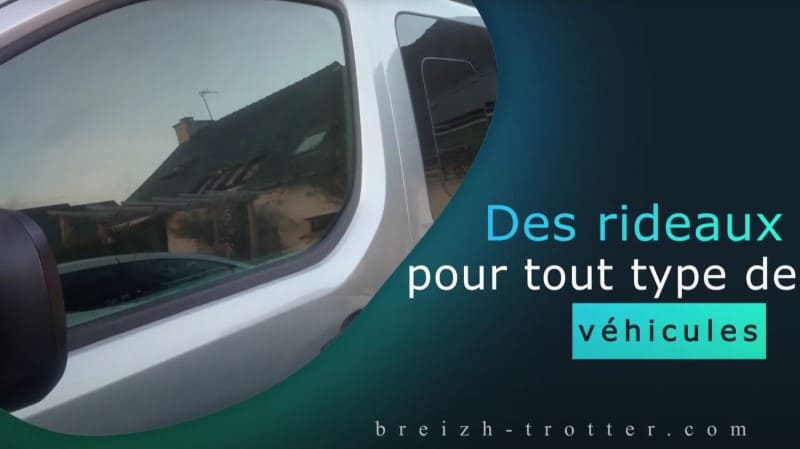 Rideaux occultants et tringles pour fourgon aménagé ou autre usage -  Équipement caravaning